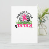 Schwingen um das Brustkrebsbewusstsein der Tata Save The Date (Stehend Vorderseite)