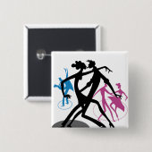 Schwingen und Tanzen Button (Vorne & Hinten)