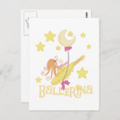 Schwingen von Ballerina-Hemden und Geschenken Postkarte (Vorne/Hinten)