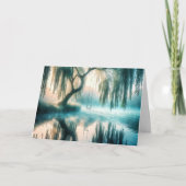 Schwingen von einem Baum zum Beileid Karte (Vorderseite)