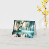 Schwingen von einer Baumnotierkarte Karte (Gelbe Blume)