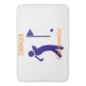 Schwingen von Golfer Thunder_Thunder_Cove Badematte (Vorderseite Vertikal)