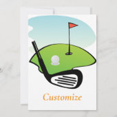 Schwingen von Golfer Thunder_Thunder_Cove Einladung (Rückseite)