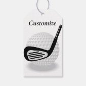Schwingen von Golfer Thunder_Thunder_Cove Geschenkanhänger (Rückseite)