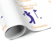 Schwingen von Golfer Thunder_Thunder_Cove Geschenkpapier (Rolleneckpunkt)