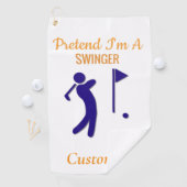 Schwingen von Golfer Thunder_Thunder_Cove Golfhandtuch (Insitu)