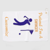 Schwingen von Golfer Thunder_Thunder_Cove Golfhandtuch (Horizontal)