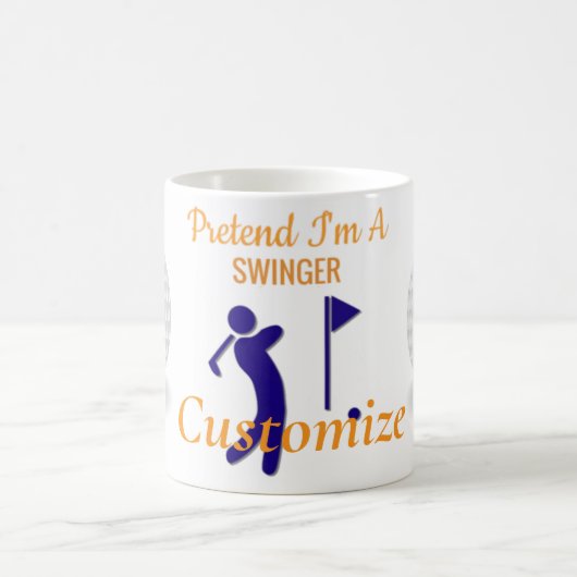 Schwingen von Golfer Thunder_Thunder_Cove Kaffeetasse (Mittel)