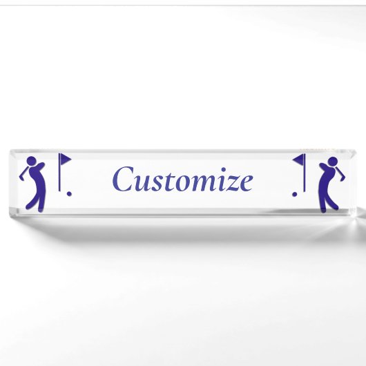 Schwingen von Golfer Thunder_Thunder_Cove Namensplakette (Vorderseite)