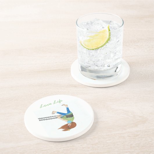 Schwingen-Zeit-Sandstein-Untersetzer Sandstein Untersetzer (Seite)