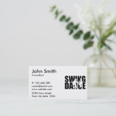 Schwingentanz Visitenkarte (Stehend Vorderseite)