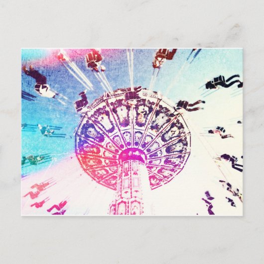 Schwingkarussell Postkarte (Vorderseite)