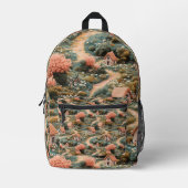 Schwingkern Nahtloses Muster Bedruckter Rucksack (Vorderseite)