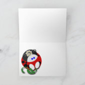 Schwingmarienkäfer Feiertagskarte (Innenseite)