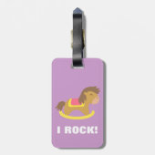 Schwingpferd, schaukele ich fantastisches, für gepäckanhänger (Rückseite vertikal)