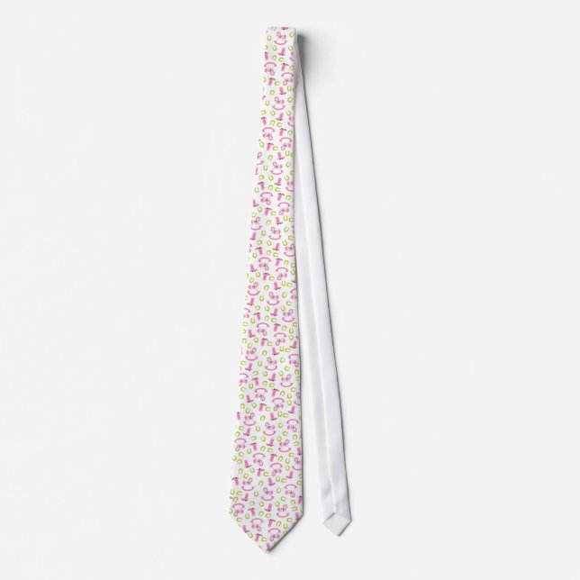 Schwingpferdemädchen-Krawatte Krawatte (Vorderseite)