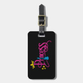 Schwingprinzessin Gepäckanhänger (Vorderseite vertikal)