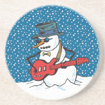 SchwingSchneemann, der eine Gitarre spielt