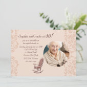 Schwingstuhl-Foto-Einladung Einladung (Stehend Vorderseite)