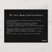 Schwingung und Heilung der Geometrie Postkarte (Rückseite)