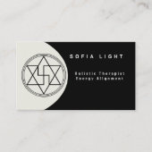 Schwingung und Heilung der Geometrie Visitenkarte (Vorderseite)