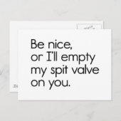 Schwingventil Postkarte (Vorne/Hinten)