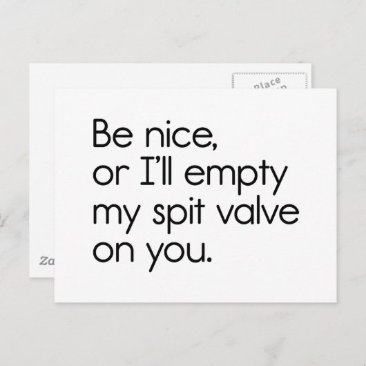 Schwingventil Postkarte (Vorne/Hinten)