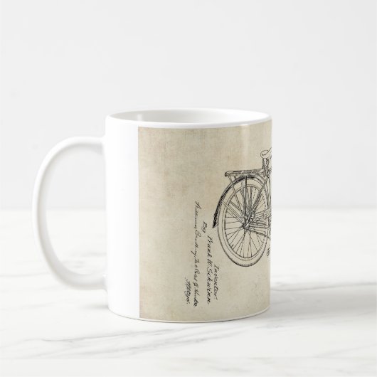 Schwinn Fahrrad-Patent-Tasse Kaffeetasse (Links)