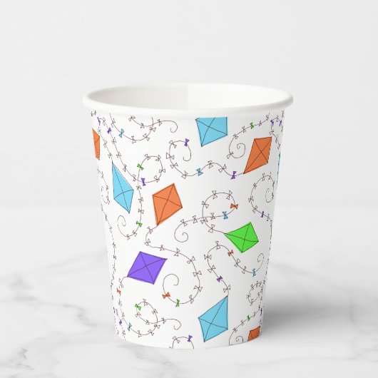 Schwirbelkite Papiertasse Pappbecher (Links)