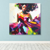 Schwirbeln Elegante Abstrakte Kunst Laken Leinwanddruck (Insitu (Holzboden))