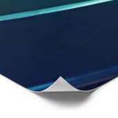 Schwirbelnde Bands lebhafter Farben Poster (Ecke)