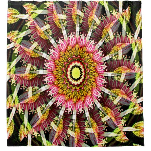 Schwirbelnde Blüten...... Duschvorhang (Vorderseite)