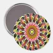 Schwirbelnde Blüten...... Magnet (Vorderseite/Rückseite)
