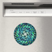 Schwirbelnde geometrische Wellen.... Magnet (In Situ (Geschirrspüler))