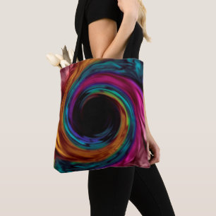 Schwirbelseidenseidenmatte multicolor pink violett tasche