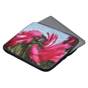 Schwirbelte Rose...... Laptopschutzhülle