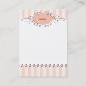 Schwirle Dekoration Visitenkarte (Rückseite)