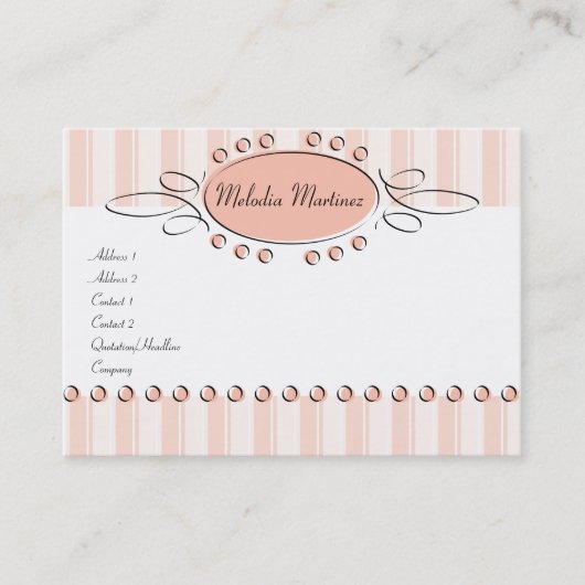 Schwirle Dekoration Visitenkarte (Vorderseite)