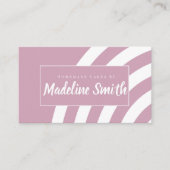 Schwirle Streifen hausgemachte Kuchengebäck Pink Visitenkarte (Vorderseite)