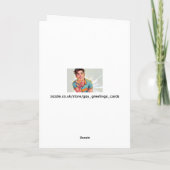 Schwitzen in der Sauna Hot Typ Grußkarte Karte (Rückseite)