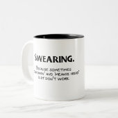 Schwitzen Zweifarbige Tasse (Vorderseite Links)