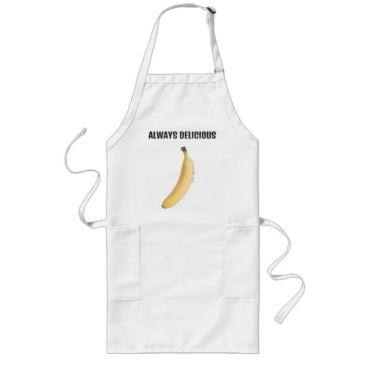 schwitzende Banane Lange Schürze (Vorne)