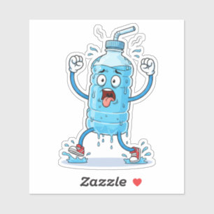 Schwitzende Wasserflasche benutzerdefinierter Viny Aufkleber