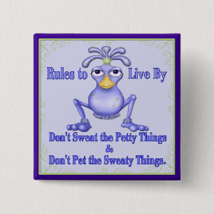 Schwitzige Dinge Button