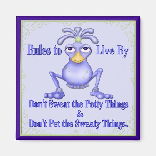 Schwitzige Dinge Magnet (Vorne)