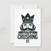 Schwitzige Weihnachtsnachtsnachtscreme Dankeskarte (Vorderseite)