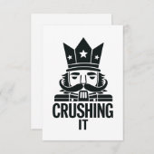 Schwitzige Weihnachtsnachtsnachtscreme Dankeskarte (Vorne/Hinten)