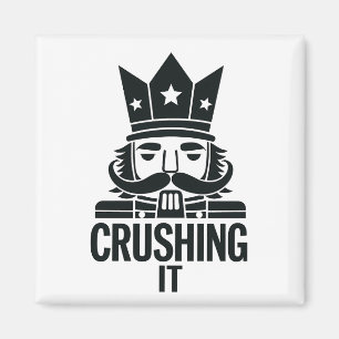 Schwitzige Weihnachtsnachtsnachtscreme Magnet