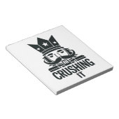 Schwitzige Weihnachtsnachtsnachtscreme Notizblock (angewinkelt)