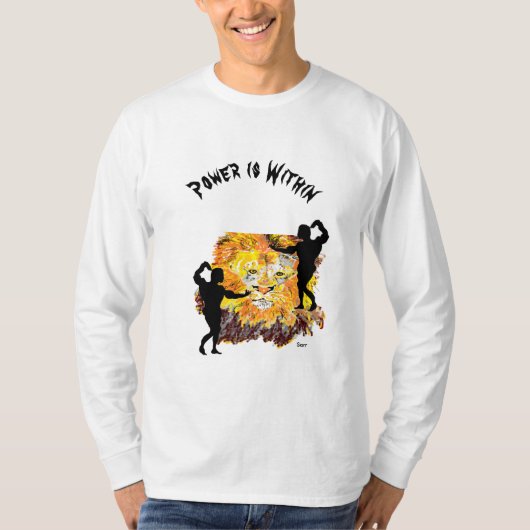 Schwitztes Shirt: Power innerhalb T-Shirt (Vorderseite)